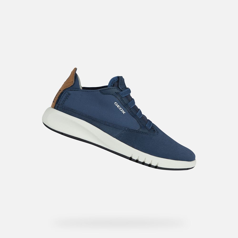 Geox Sneakers Blue Aeranter - Geox Boys Shoes - NVKBCZ357